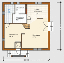 План первого этажа